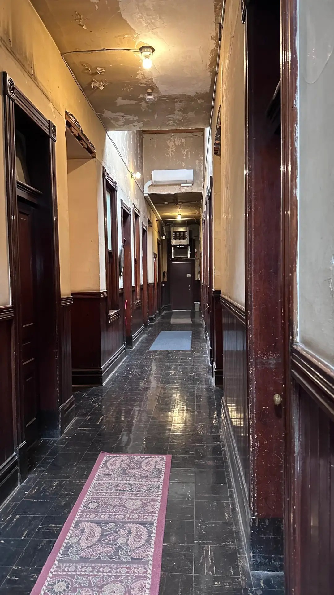 The Working Girls' hallway