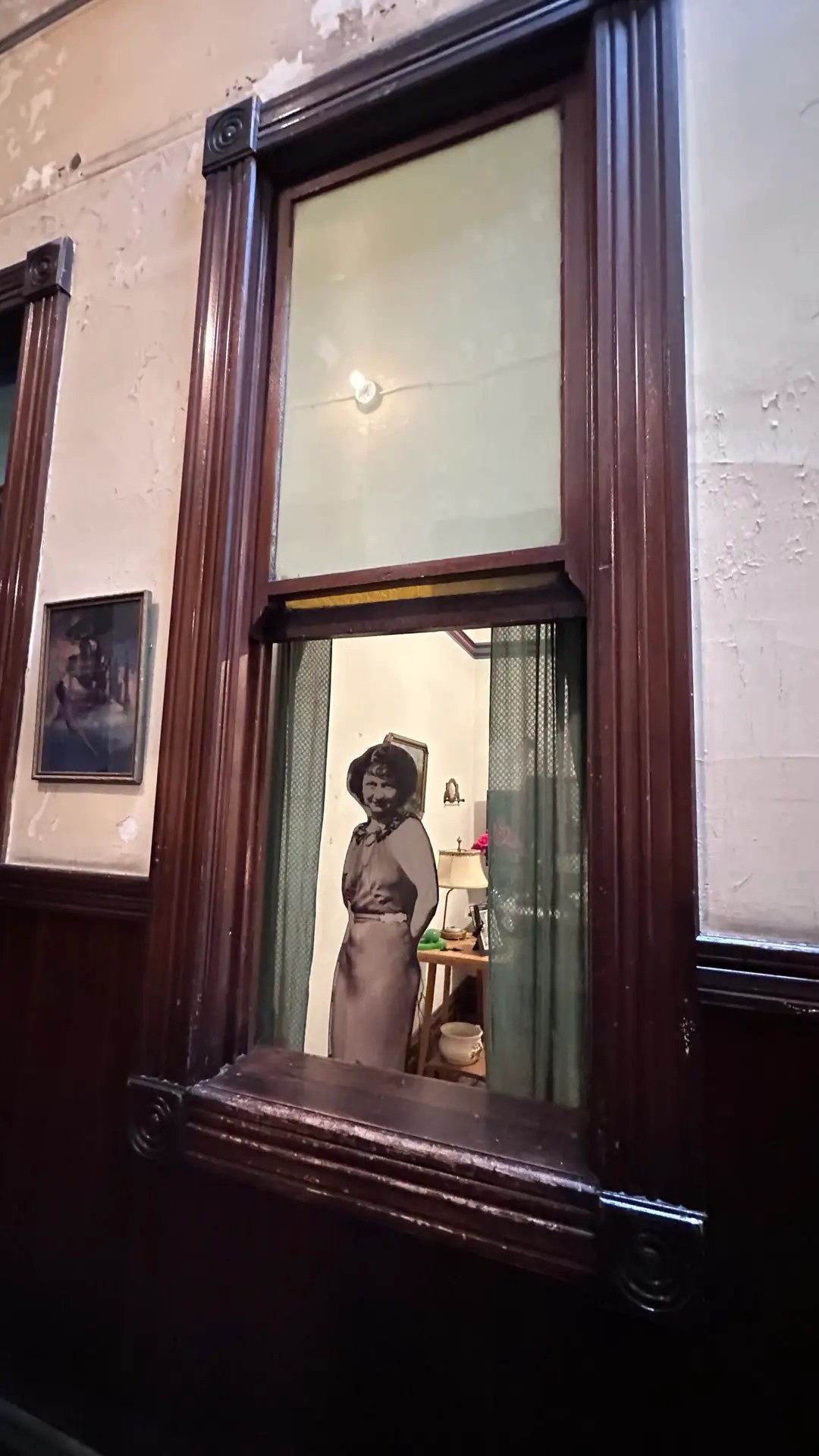 Windows closed off = the girls were busy