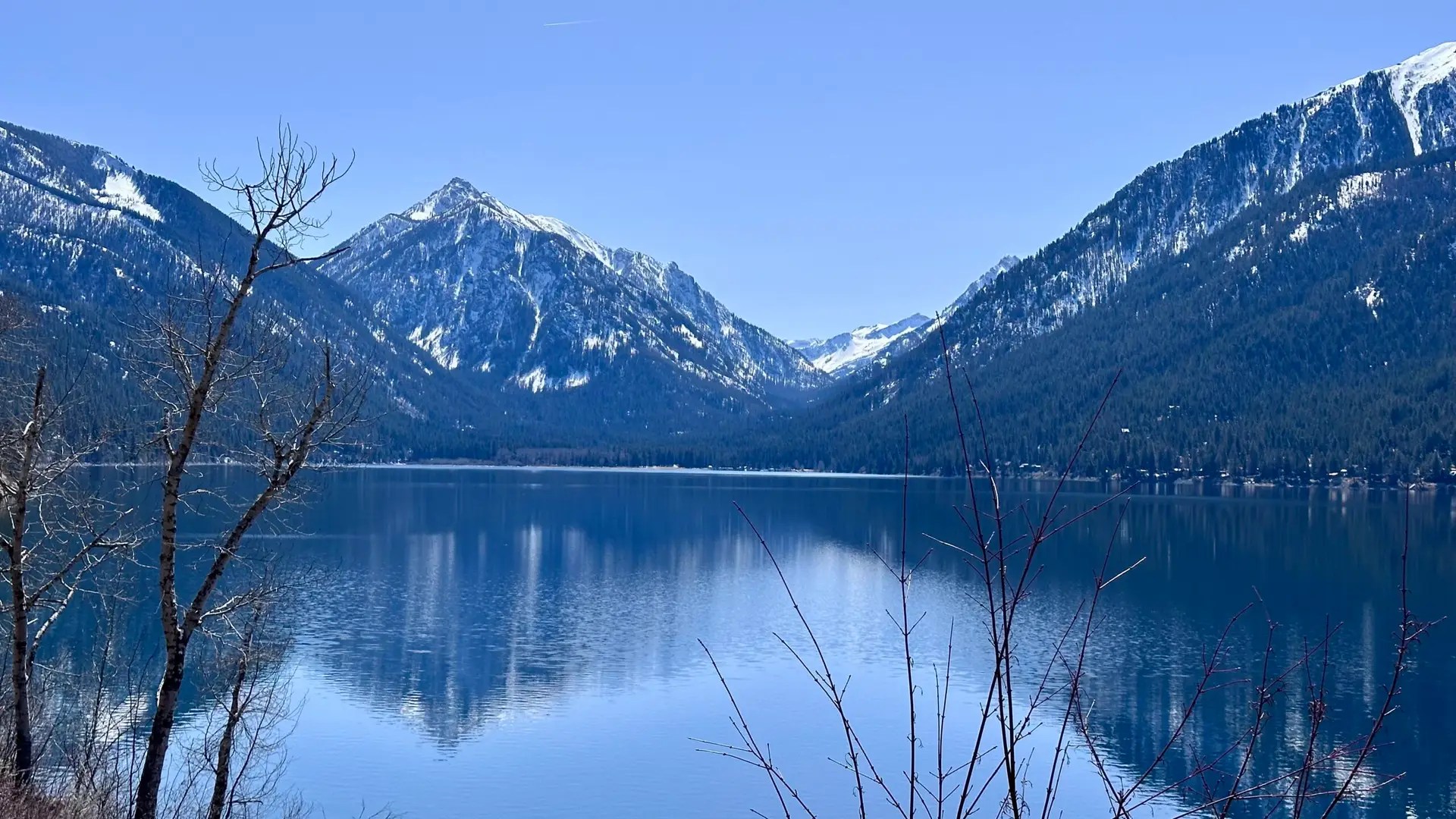 Wallowa Lake in the winter