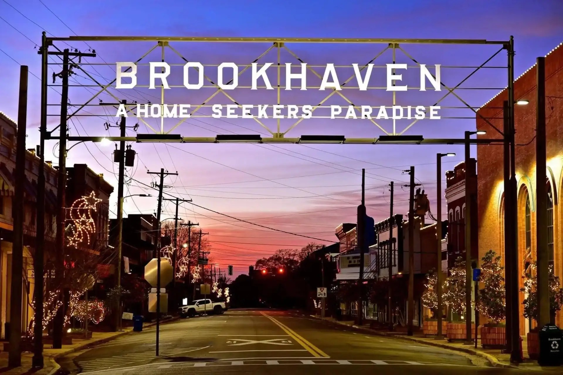 Brookhaven, Mississippi landmark and downtown visual
