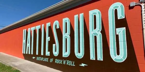 Hattiesburg, Mississippi landmark and downtown visual