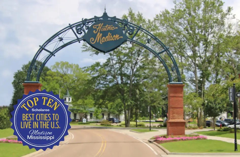 Madison, Mississippi landmark and downtown visual