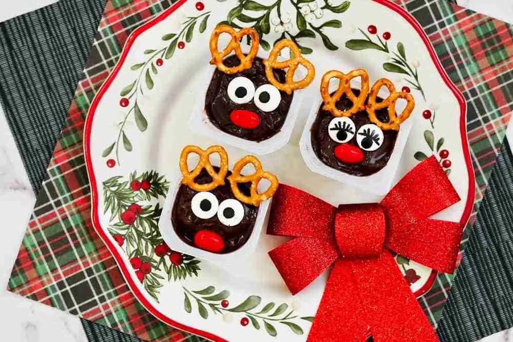 Image for Fun and Easy Christmas Reindeer Pudding Cups Recipe