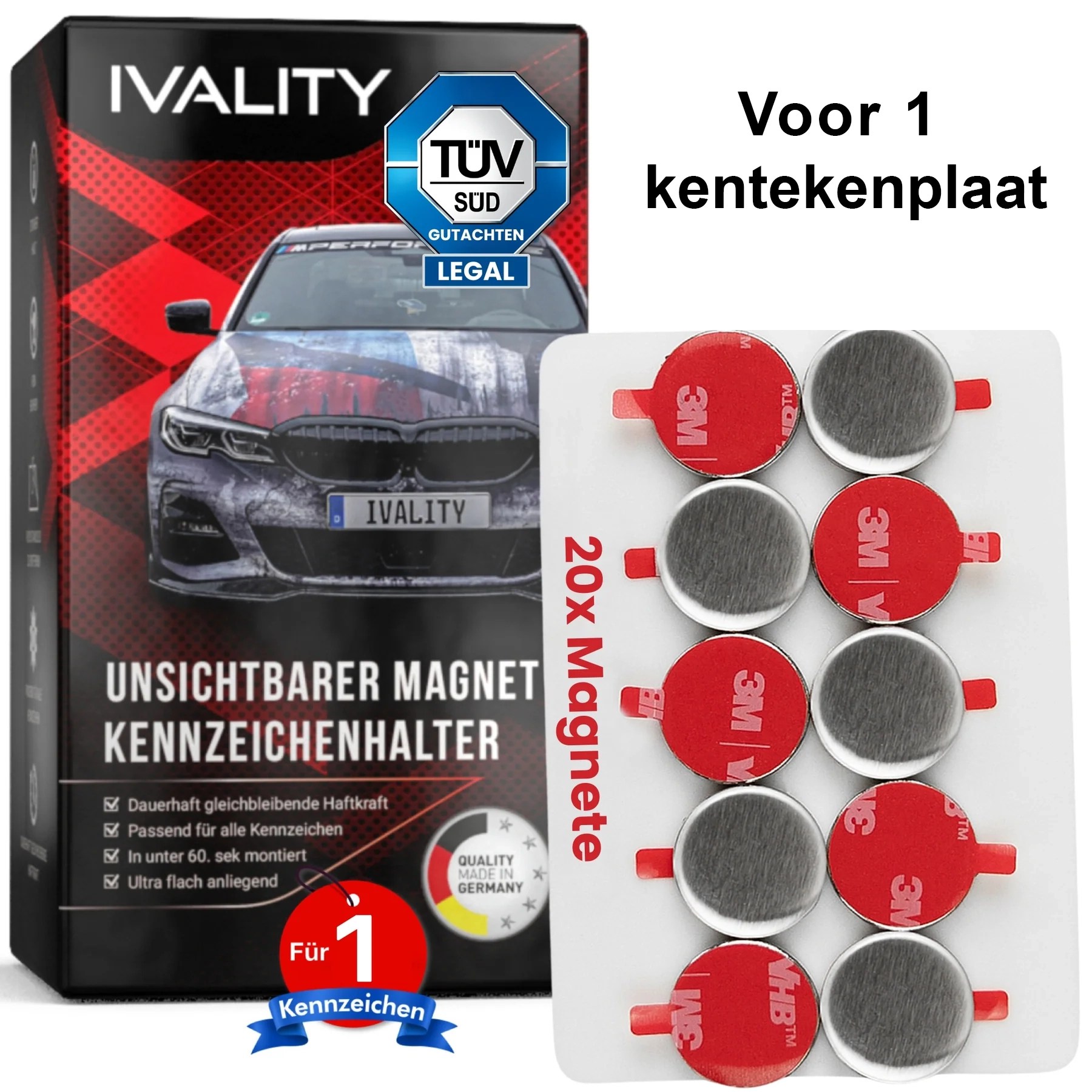 Magnetische Kentekenplaathouder
