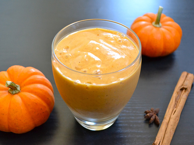 Chocolate-Pumpkin-Cherry Smoothie