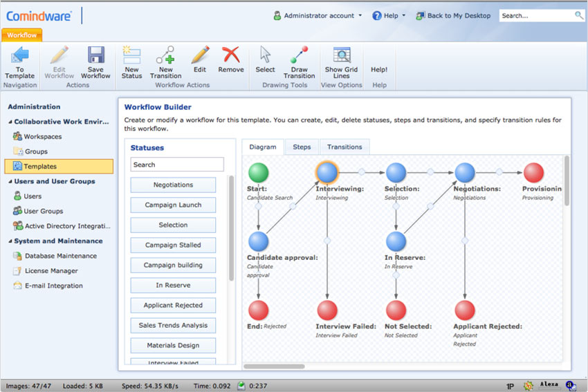 graphical workflow builder