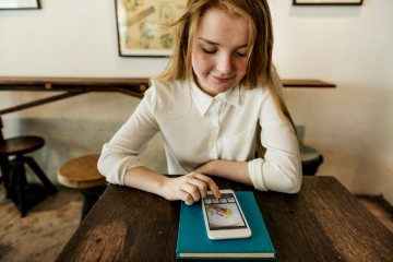 Staff using mobile app for training purposes