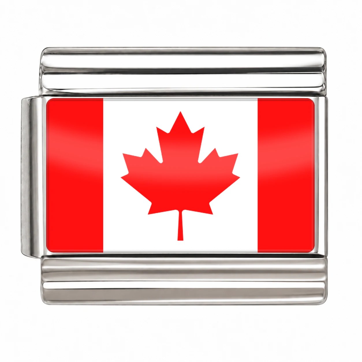 Canada Flag - Silver