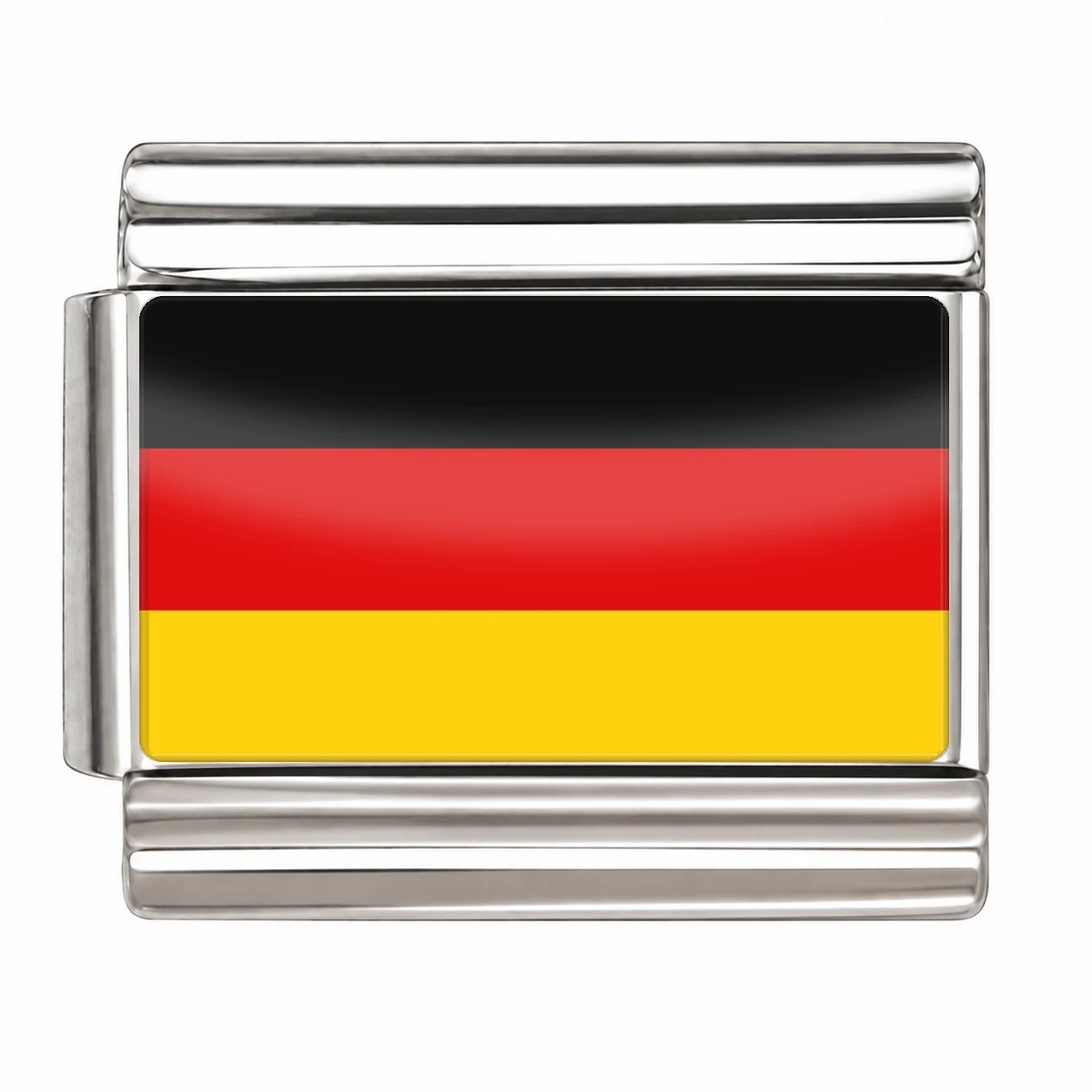 Germany Flag - Silver