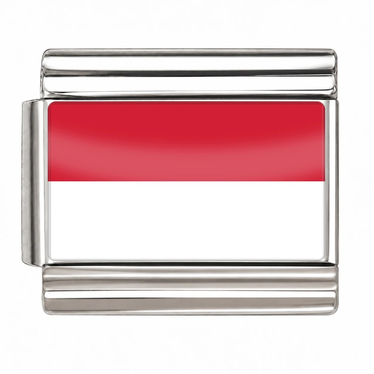 Monaco Flag - Silver