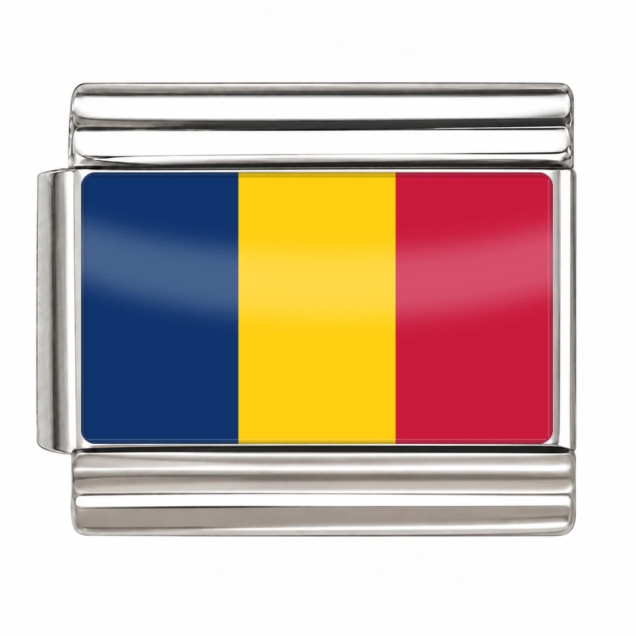 Chad Flag - Silver