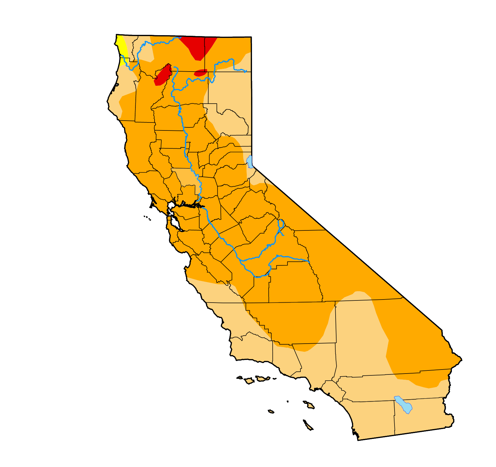 California drought monitor