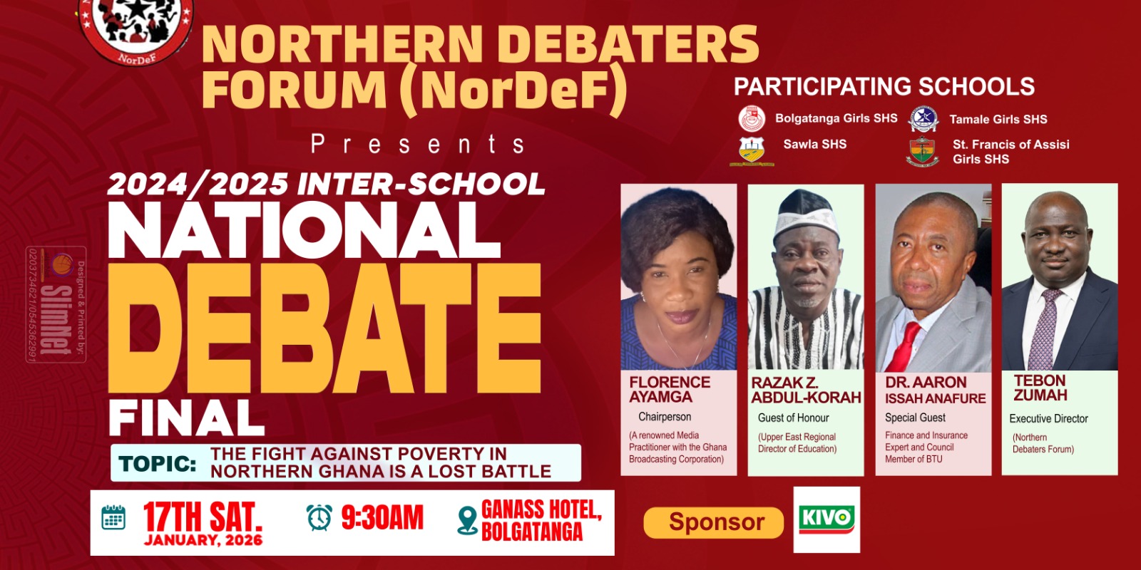 Northern Debaters Forum Announces 2024/2025 National Debate Final