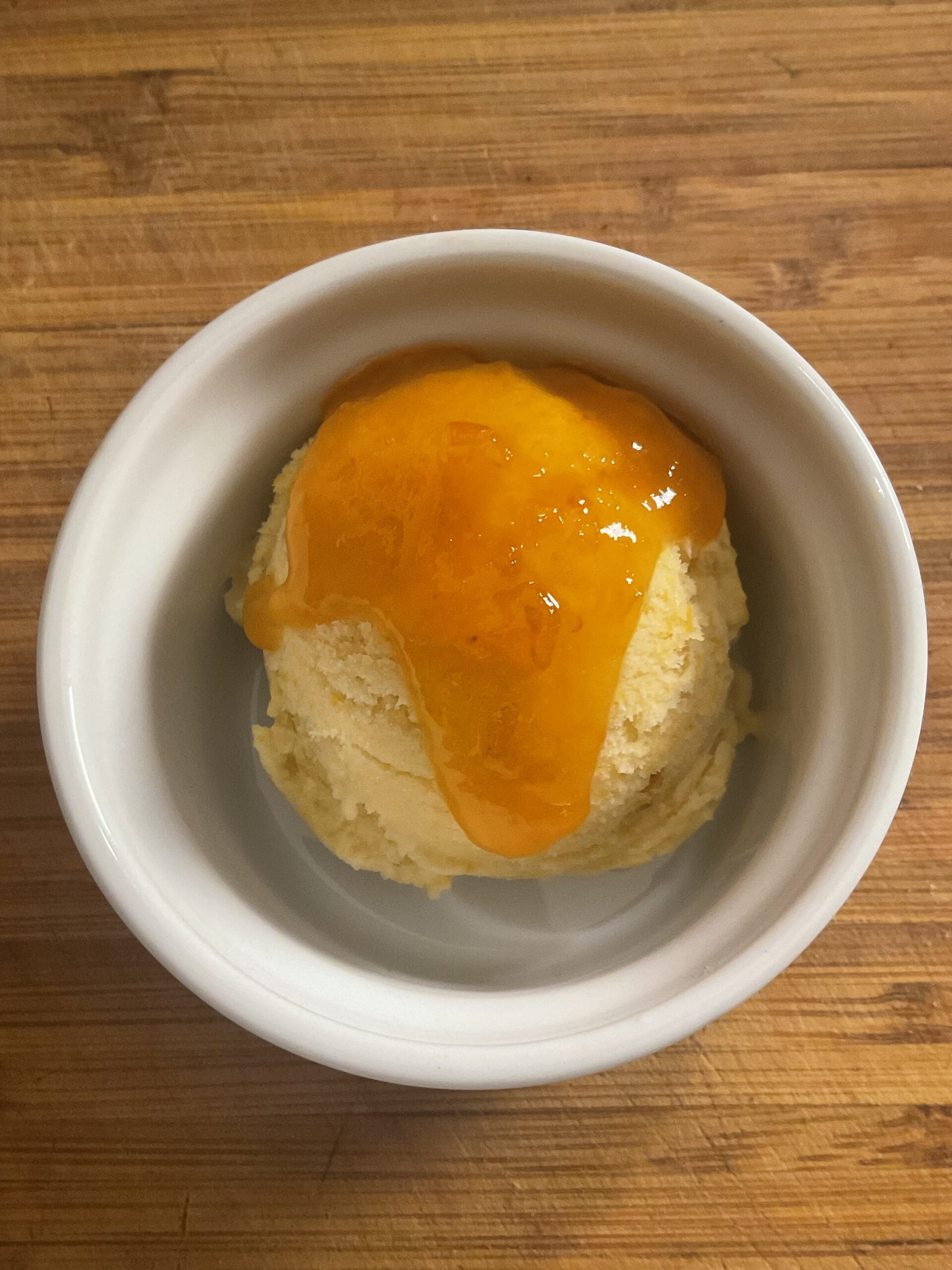 Apricot Ice Cream With Apricot Preserve