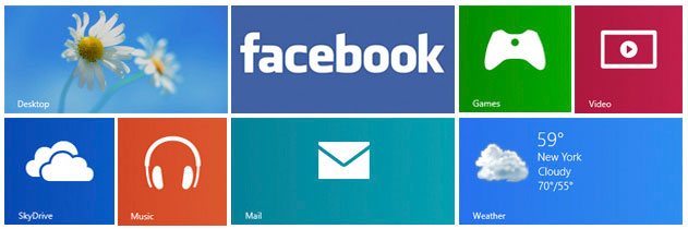 Aplicaciones que incluye Windows 8