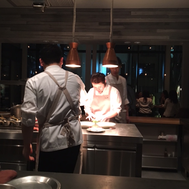 counter seat gives unique vantage point