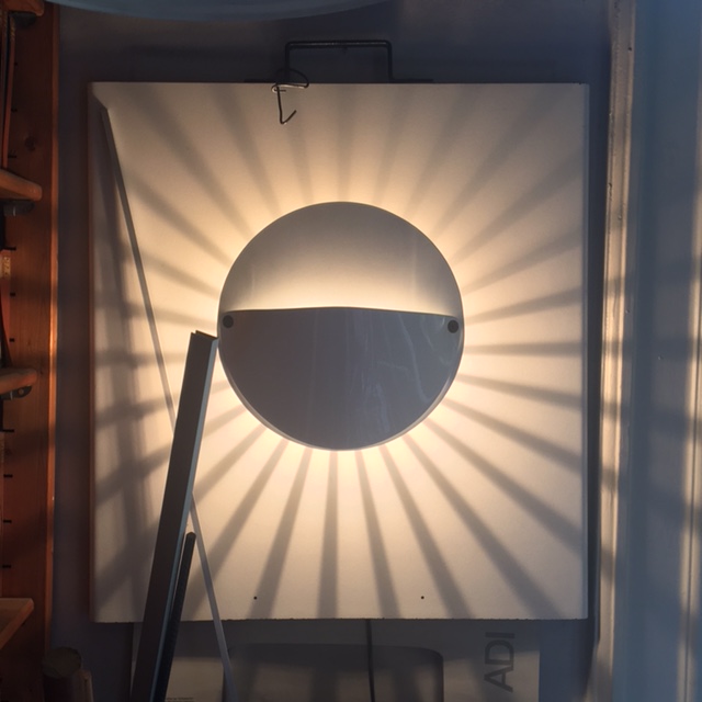 Lamp shade inspired by portable water cup found in a fishmonger's