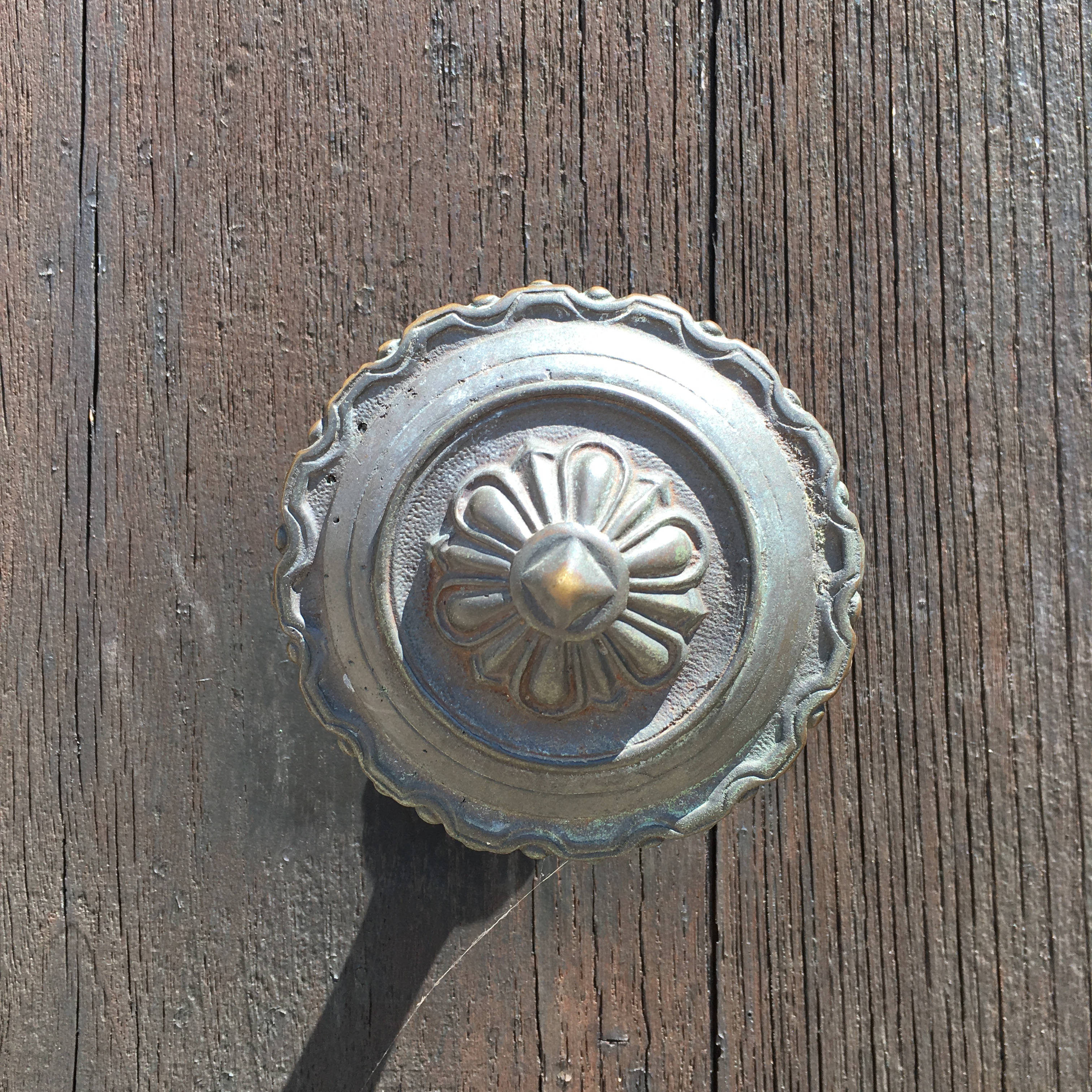 Modestly decorated door knob