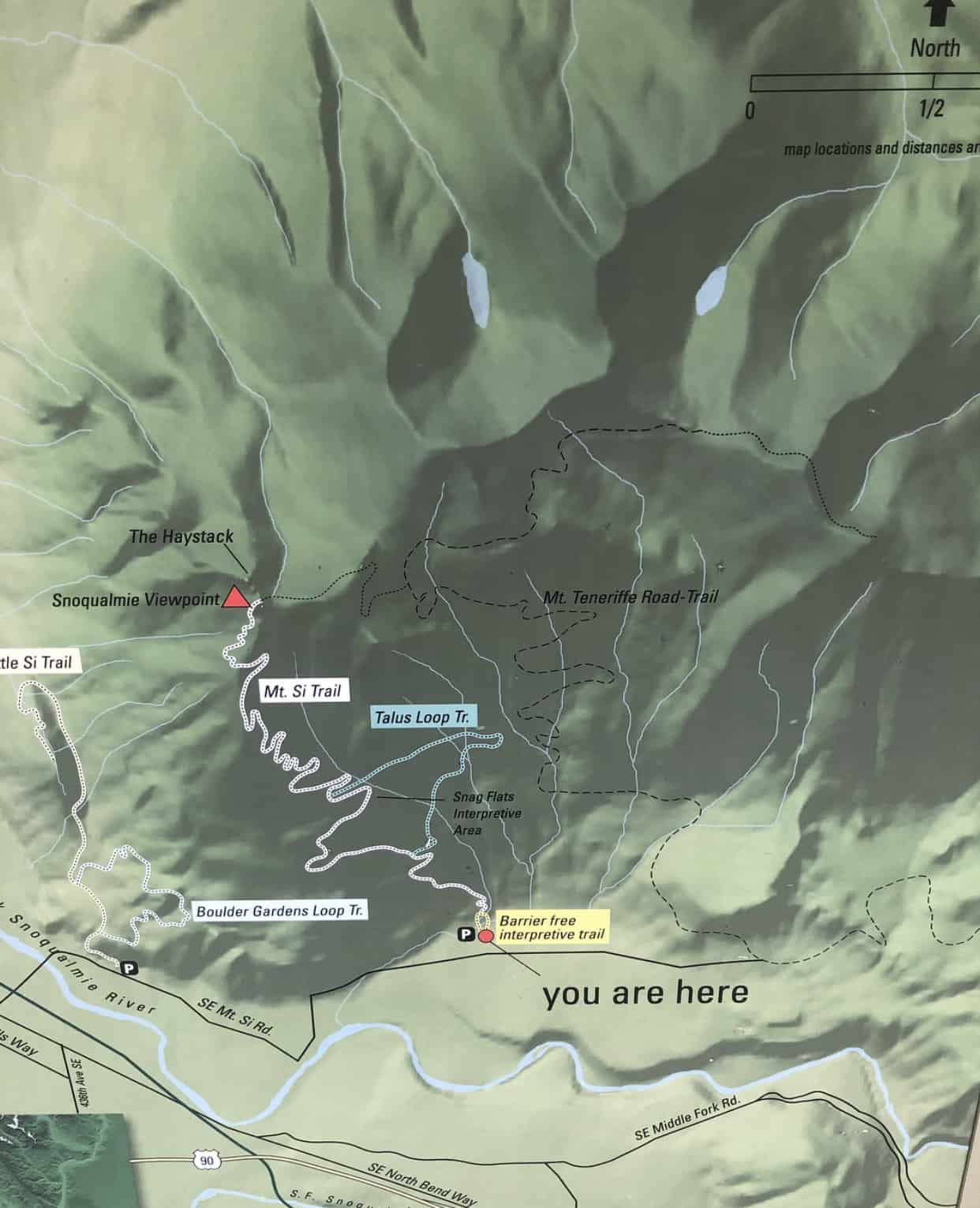 Mt Si trail map