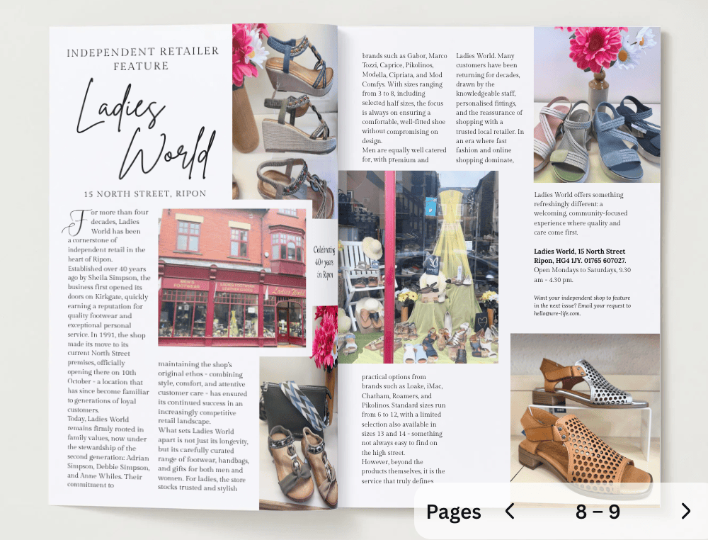 URE LIFE Spring Issue 2026 Interview Ladies World Ripon