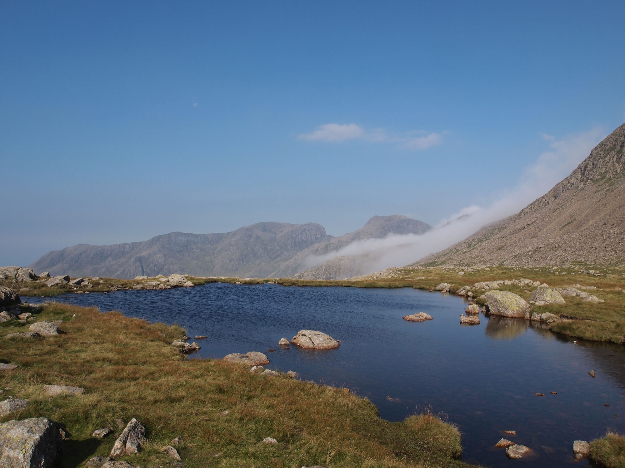 Cloud clearing over the Scafells
