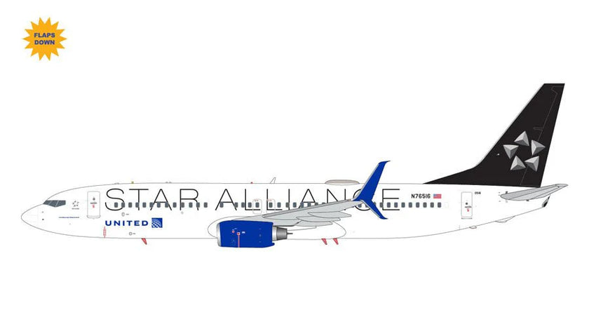United 737-800W 1/200 Star Alliance REG#N76516 Fd