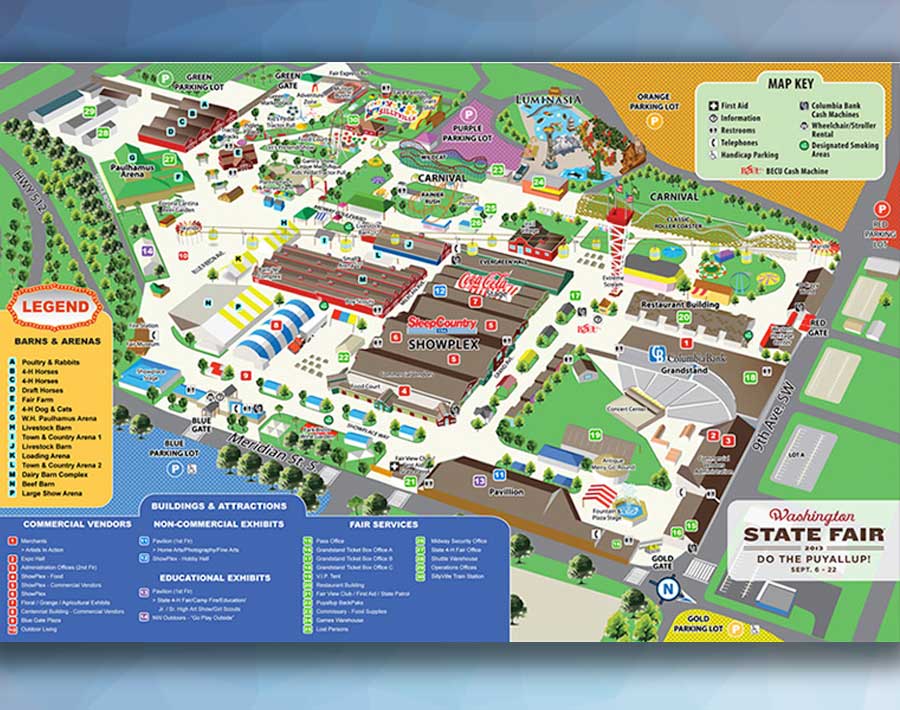 Work North Pole Design 33 Wa State Fair Map 