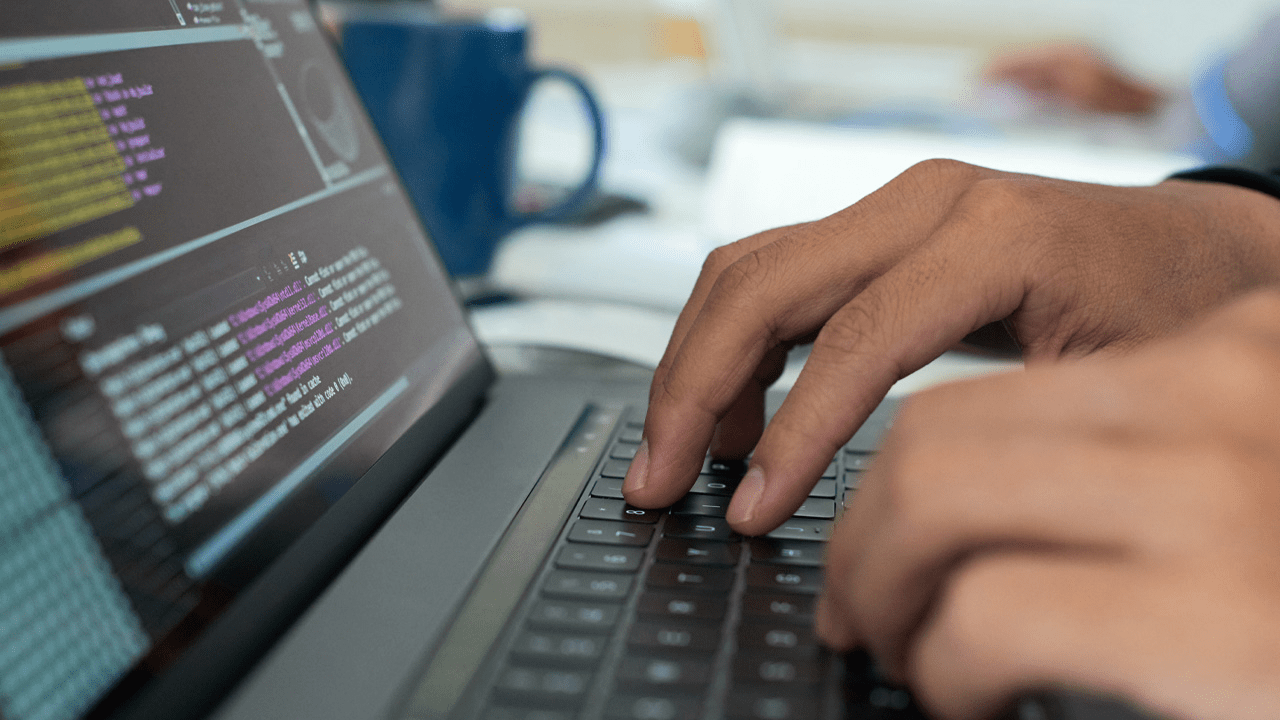 Person on computer
