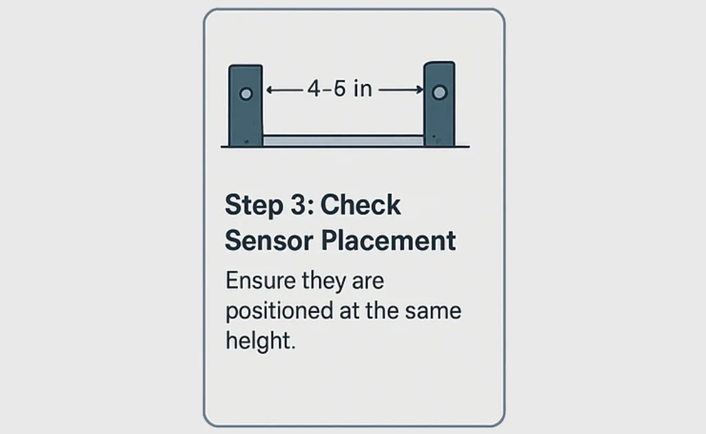 Check Sensor Placement
