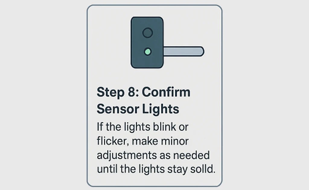 Confirm Sensor Lights