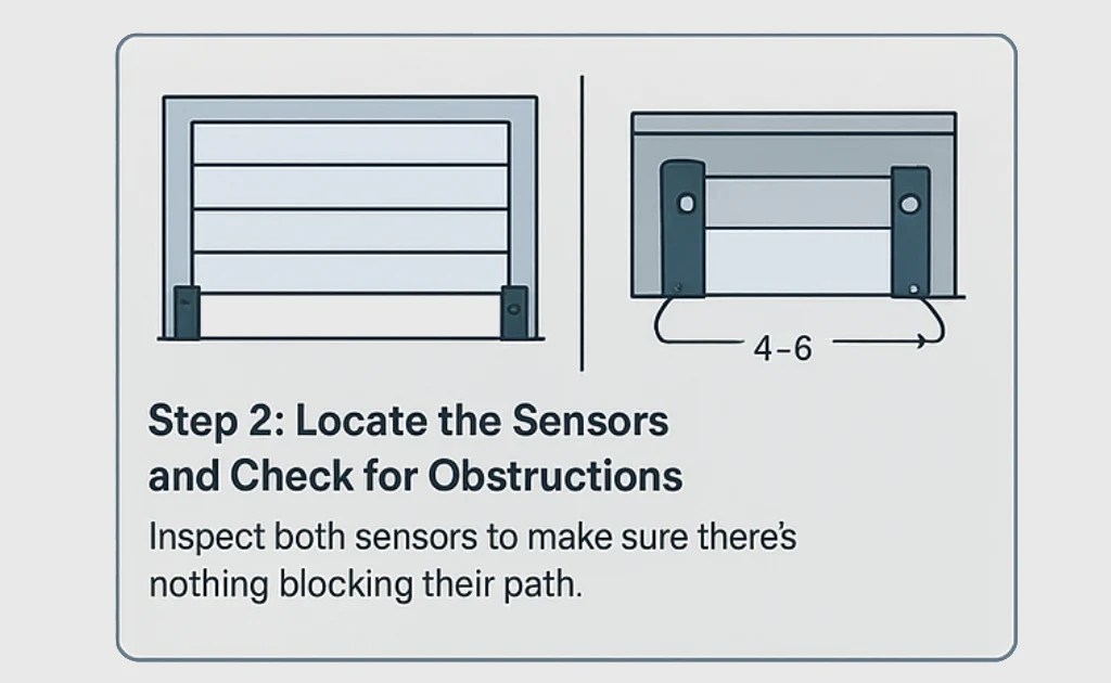 Locate the Sensors and Check for Obstructions