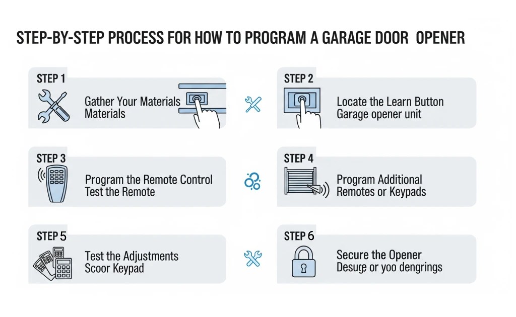 Step-by-Step Process for How to Program a Garage Door Opener 
