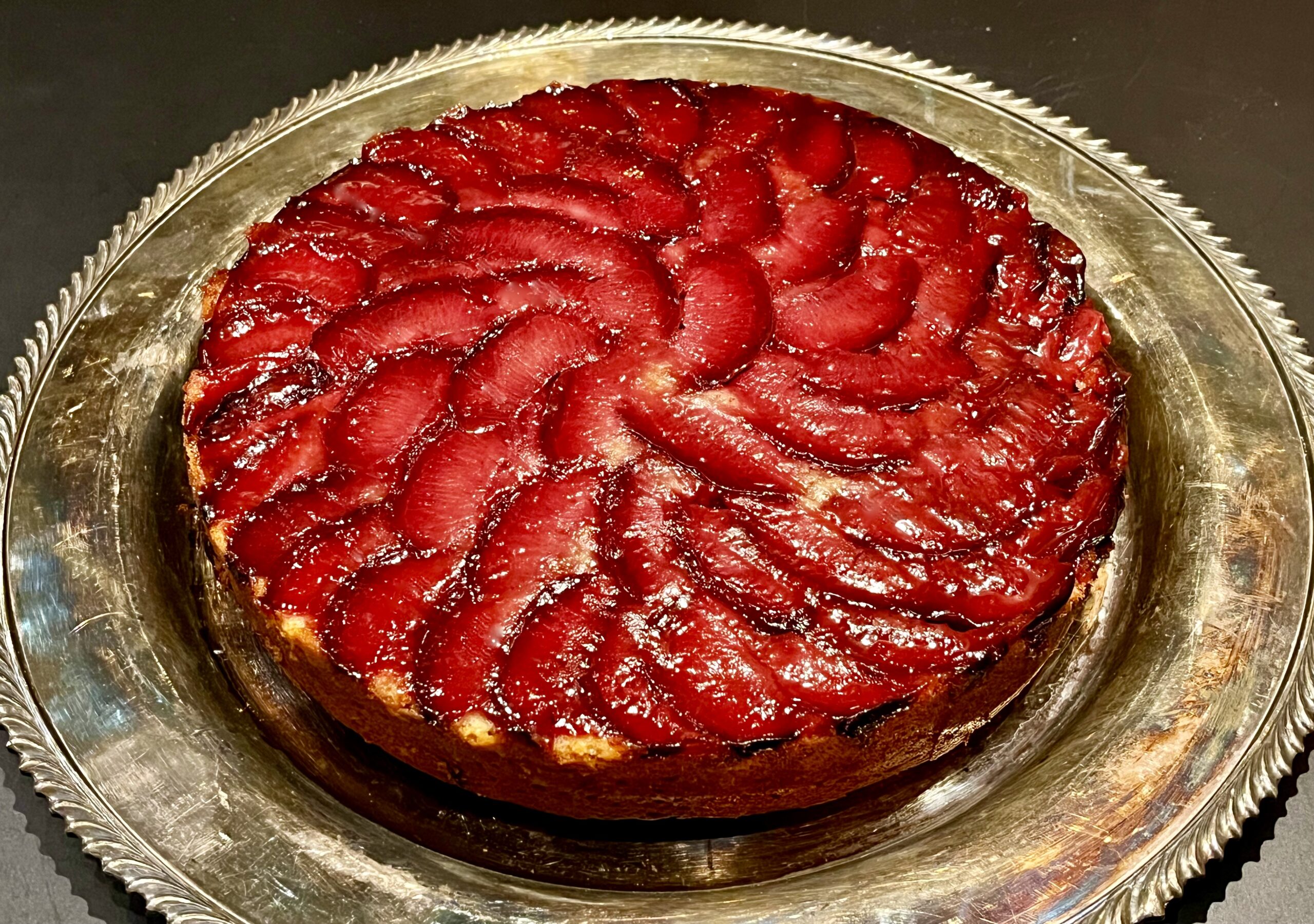 Upside-Down Plum Cake