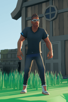 Scene from Liam Burk's video game. Image provided.