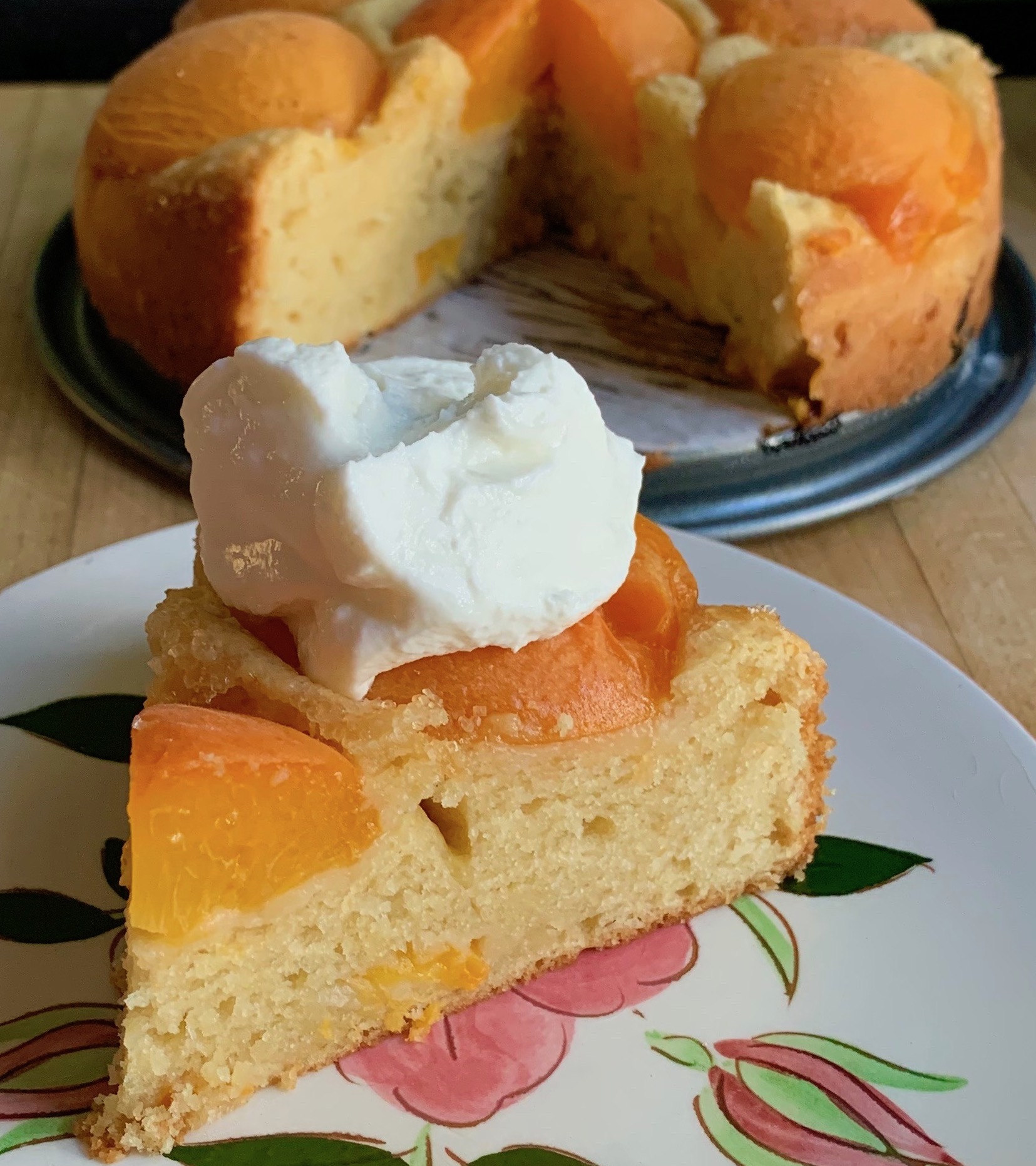 Sunken Apricot Cake