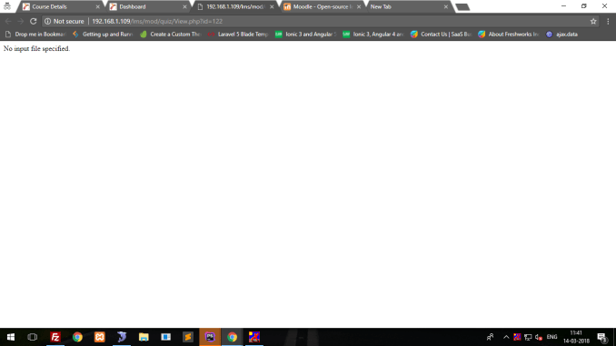 No input file specified