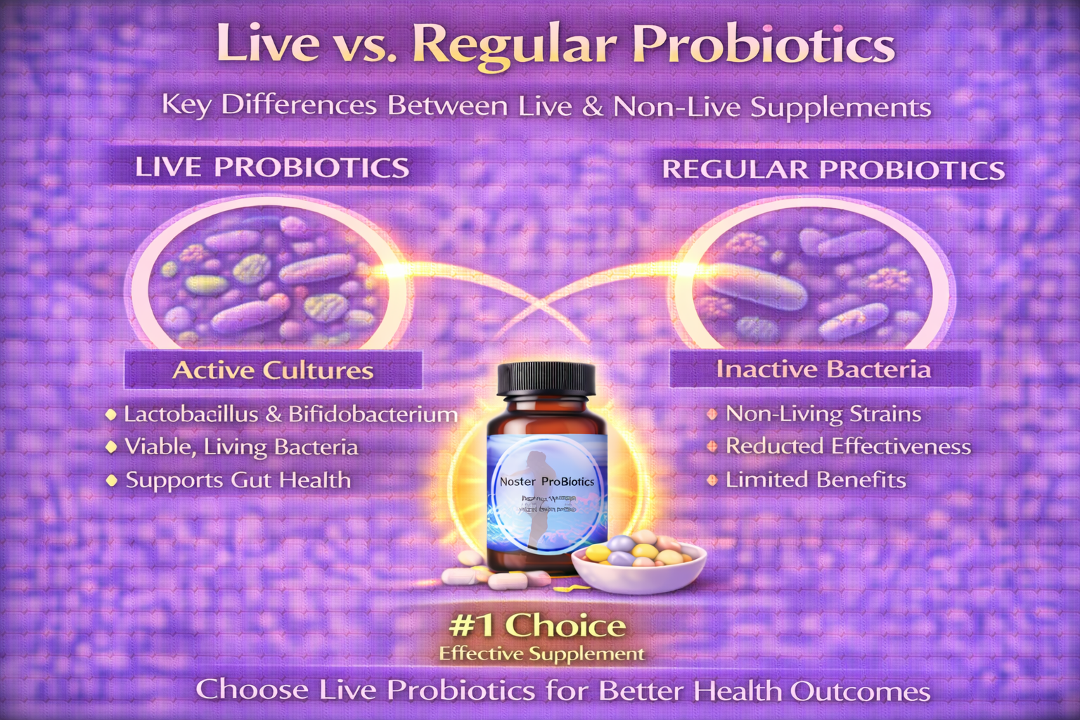 Live and Regular Probiotics
