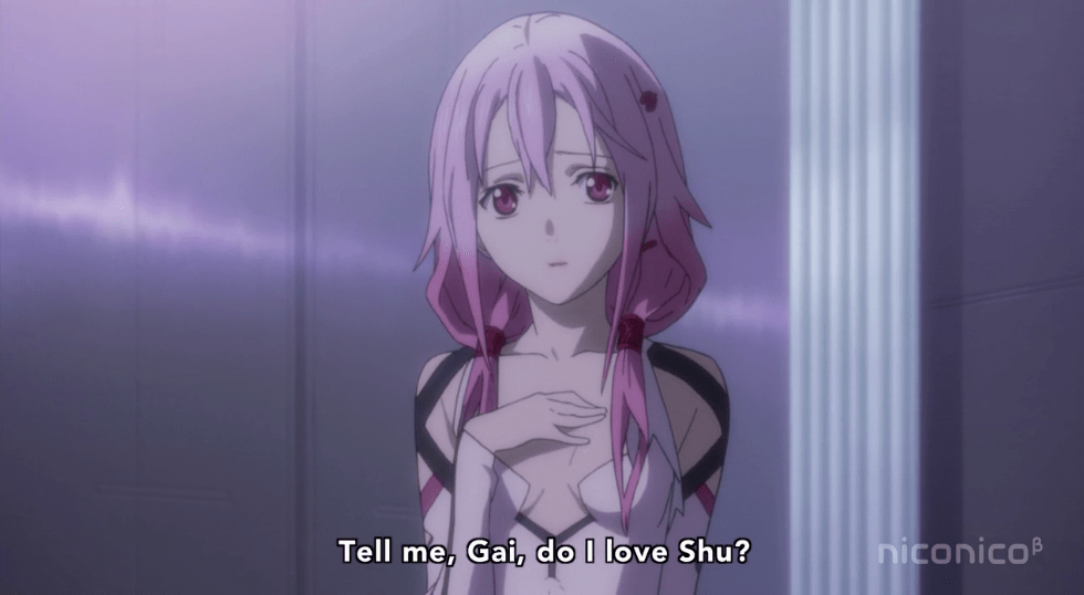 The perfect guilty crown inori yuzuriha shuu ouma animated gif for your conversation. Guilty Crown Episode 10 Quitters Never Last The Notaku Blog