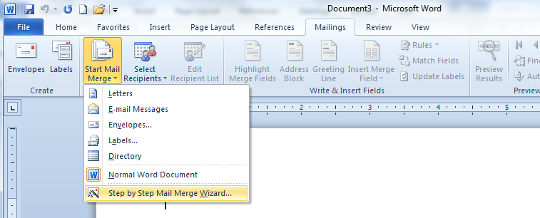 How To Create A Mail Merge Document Using Microsoft Word