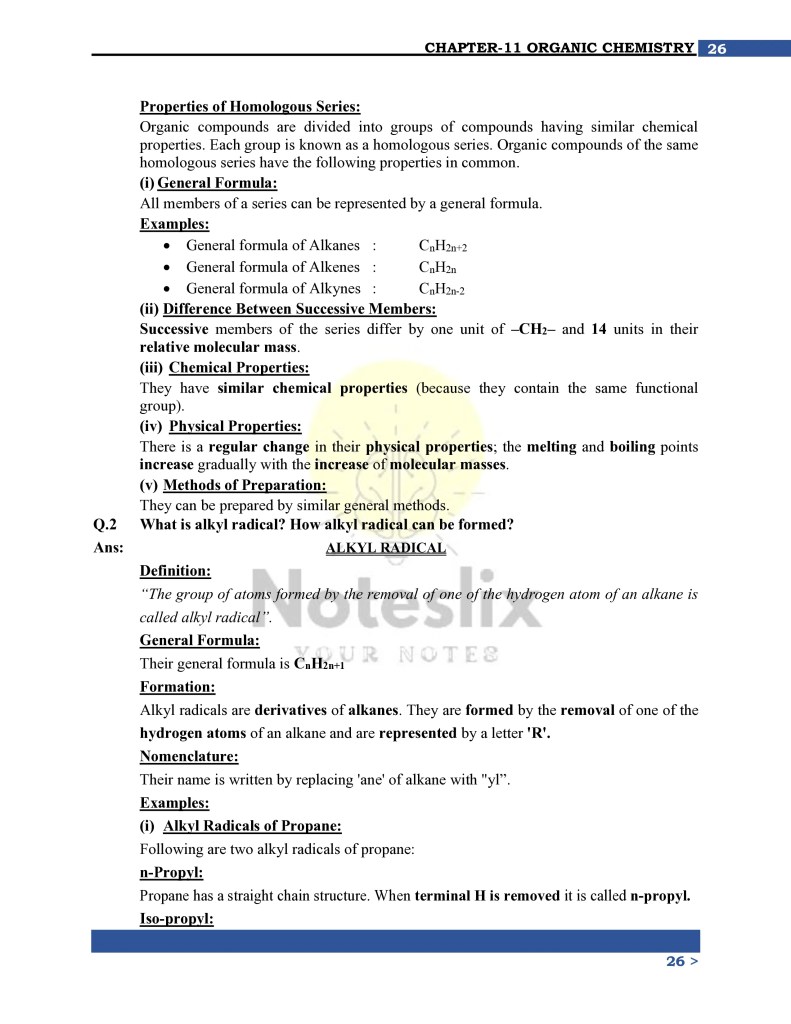 Class 10th Chemistry Chapter 11 Notes for Free Download