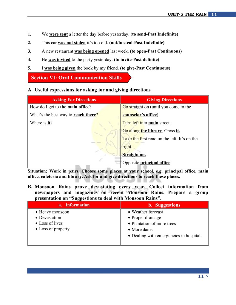 Class 10 English Chapter 5 PDF Notes Pakistan