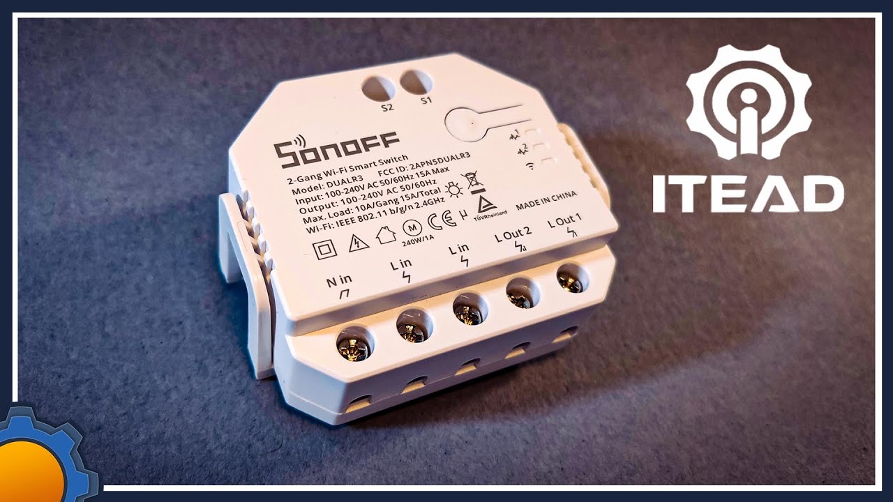 Interrupteur Intelligent SONOFF DUAL MINI R3 – Bidirectionnel 2 Voies, Domotique