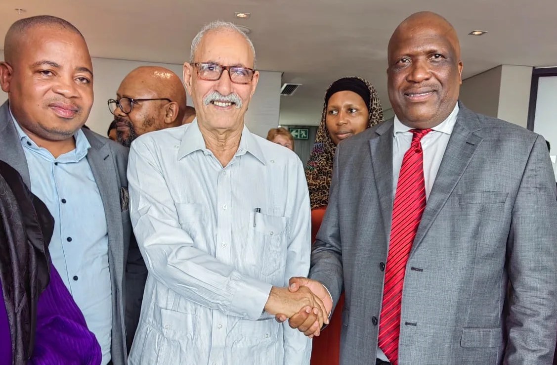 Amb Piitso with Sahrawi President