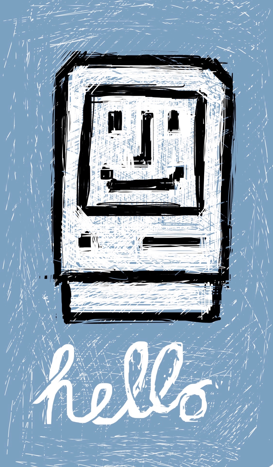 The Happy Mac icon, with that scripty "hello" message that Apple used on the first Mac