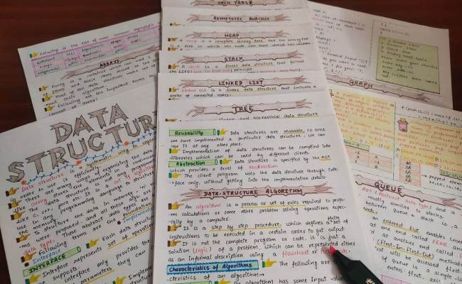 Data Structures & Algorithms (DSA) Aesthetic Study Notes [PDF] - NewtonDesk