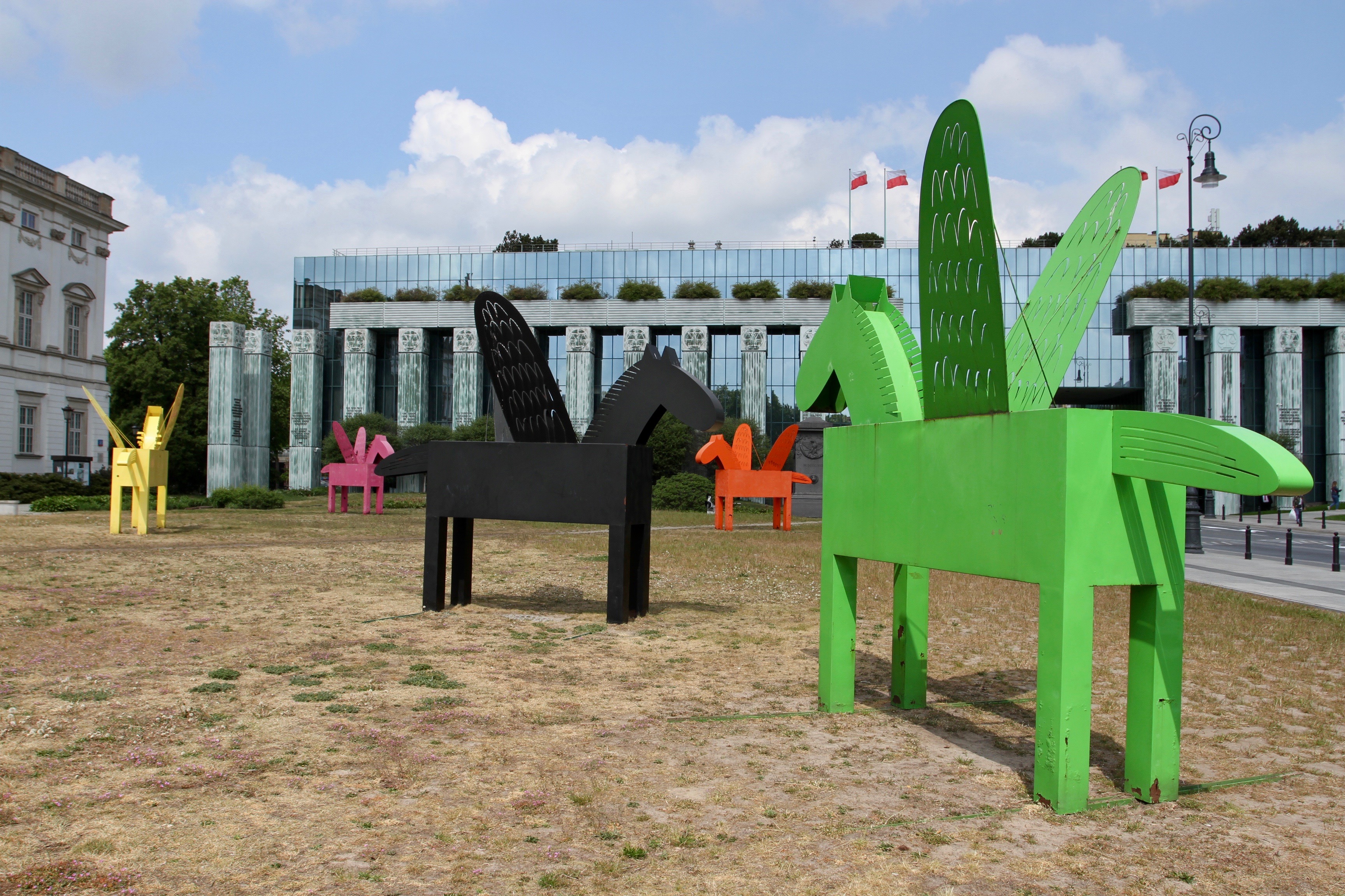Winged Horses, Warsaw, Poland