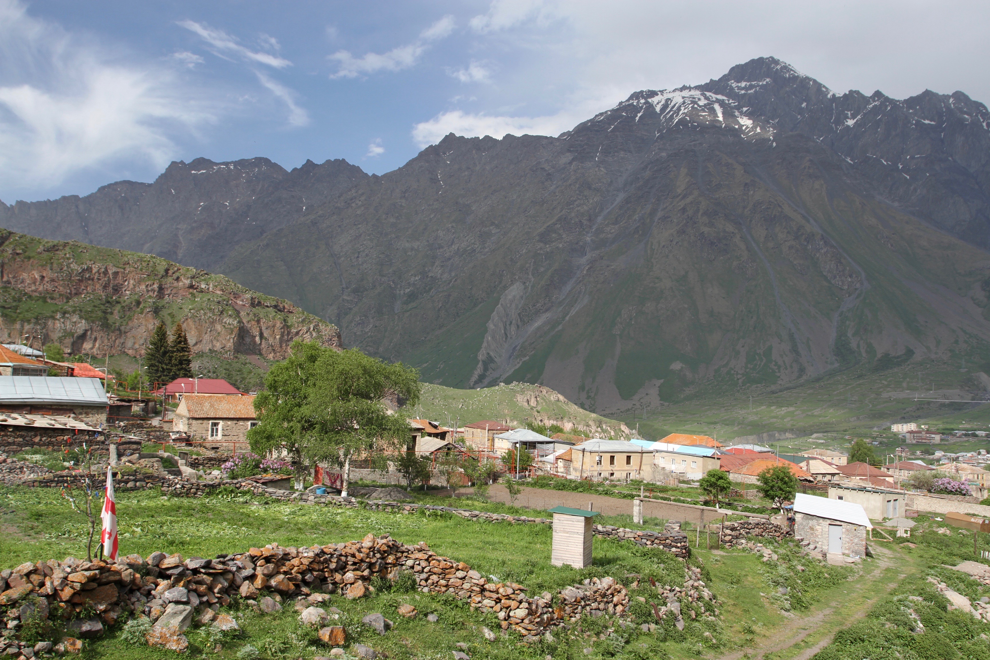 Stepantsminda, Kazbegi region, Caucasus mountains, Georgia