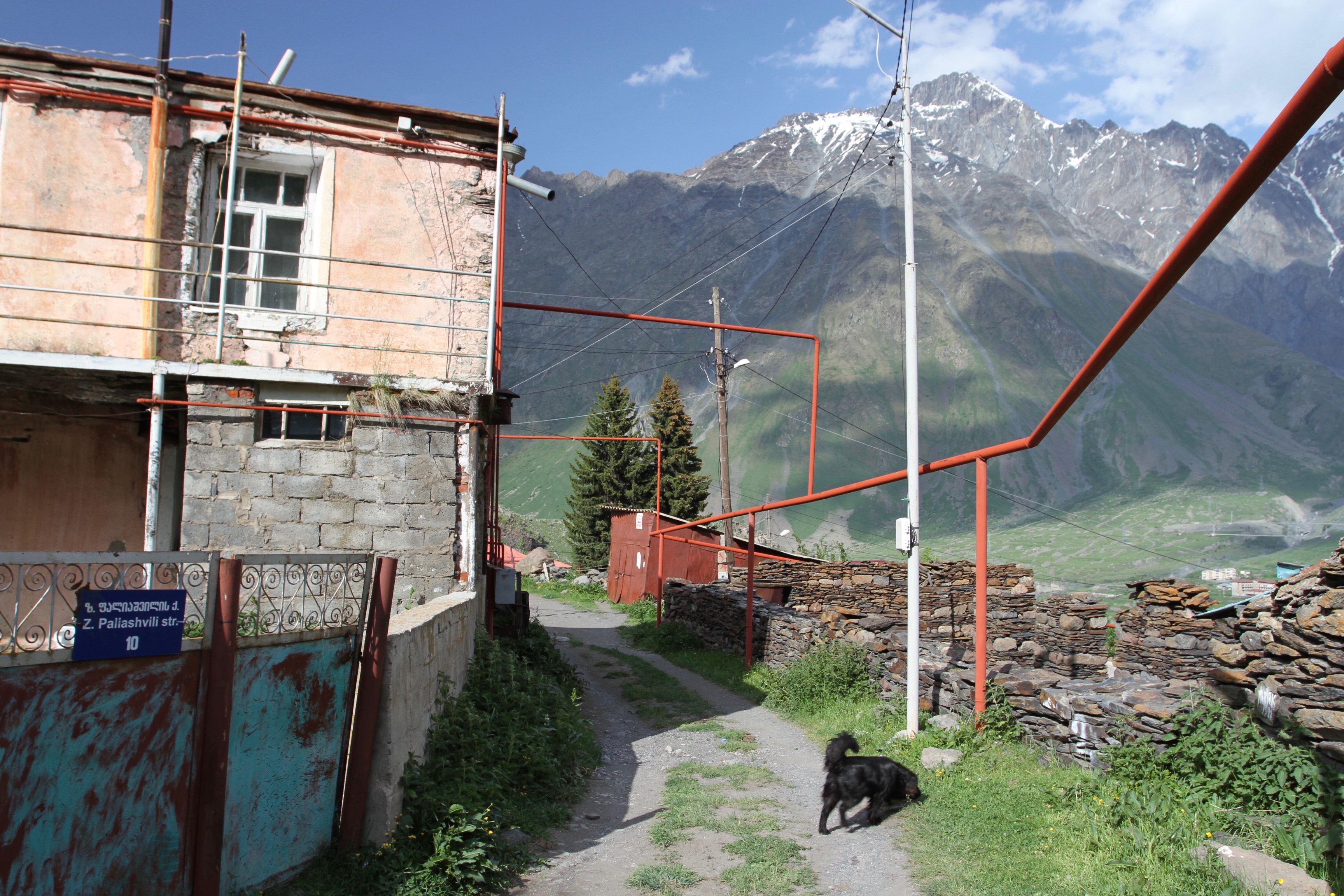 Stepantsminda, Kazbegi region, Caucasus mountains, Georgia