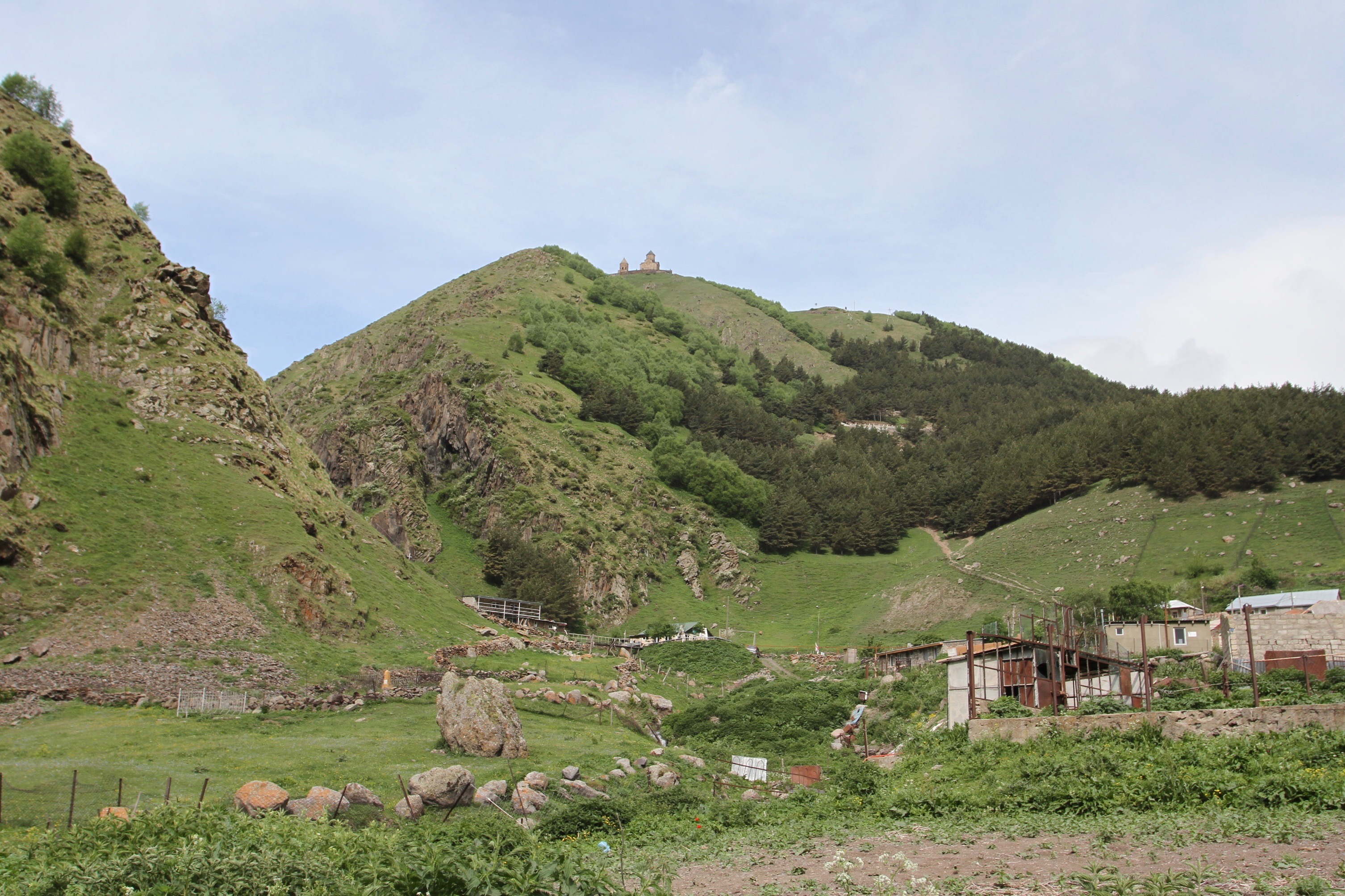 Stepantsminda, Kazbegi region, Caucasus mountains, Georgia