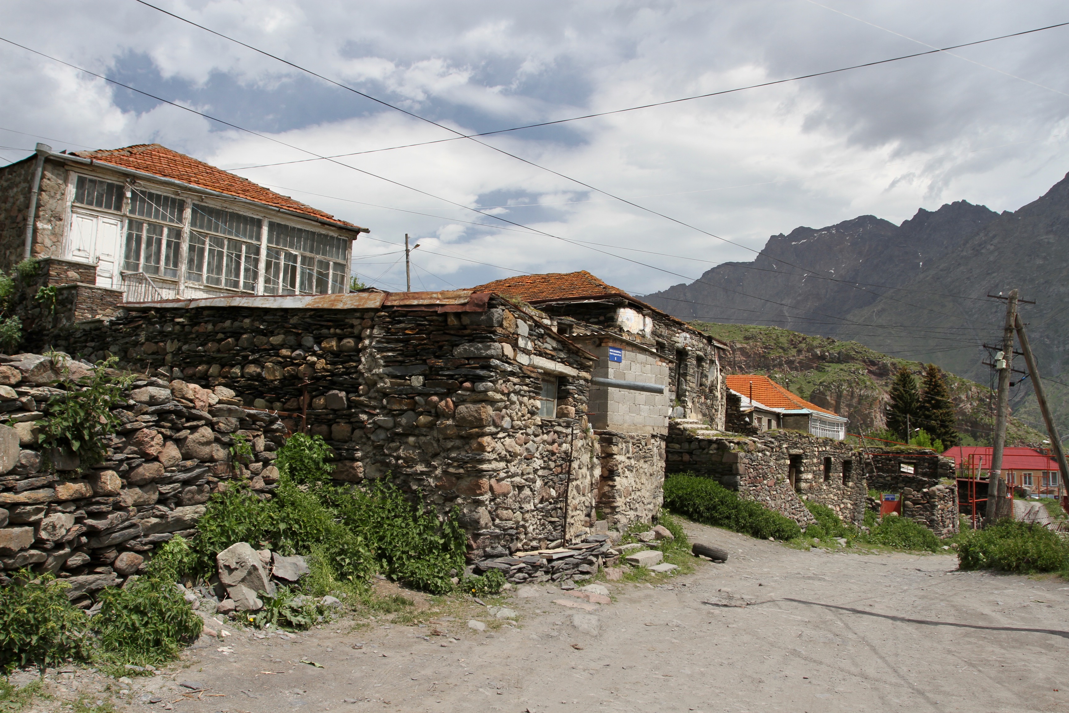 Stepantsminda, Kazbegi region, Caucasus mountains, Georgia